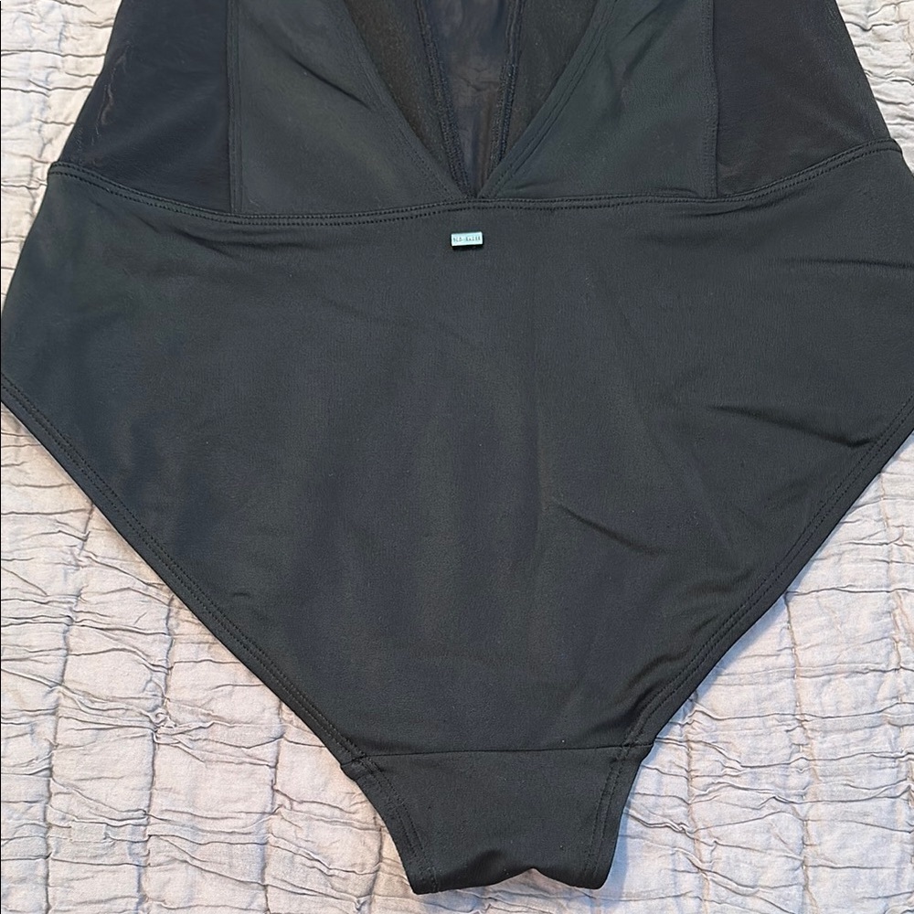 Ted Baker Black Halter One-Piece Swimsuit size 3. - Picture 8 of 9